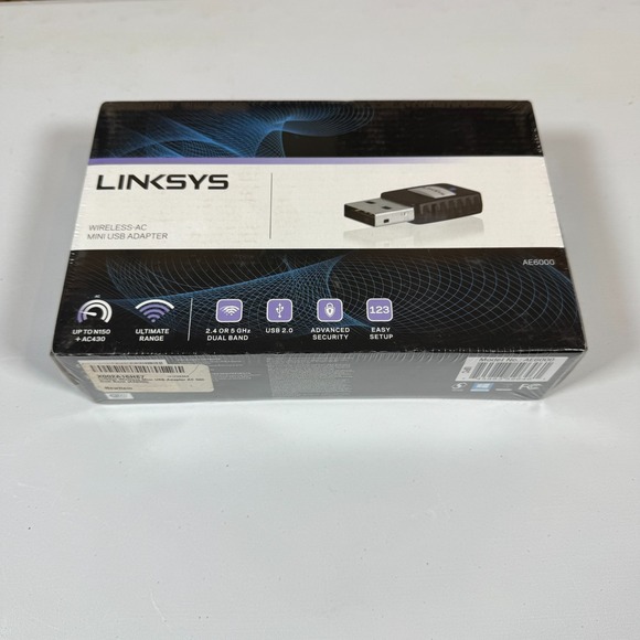 Linksys AE6000 Wireless AC Mini USB 2.0 Adapter Dual Band 5Ghz Internet Network - Picture 1 of 5